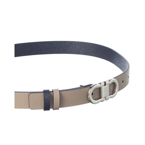 Ferragamo Gancini Reversible & Adjustable Belt, Blue main image 4